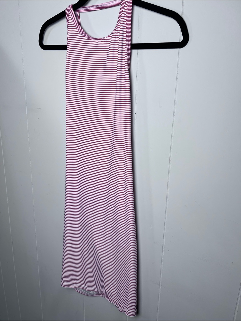 Vince Camuto Swim Dress Low Cut Back Red White Stripes Size Small - Picture 4 of 15
